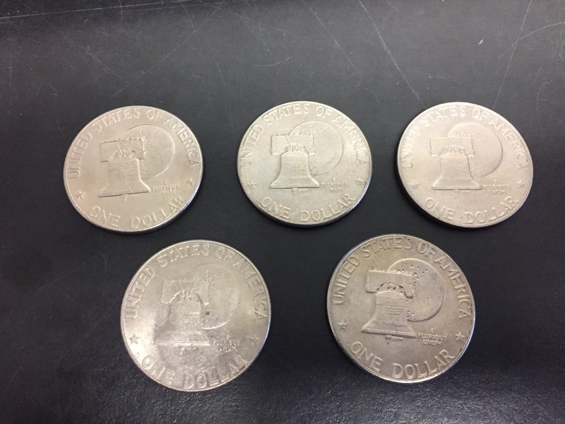 5 - 1976 Eisenhower Dollar Coins