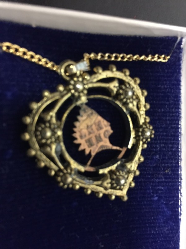 Vintage Indian Head Penny Cut-Out Necklace