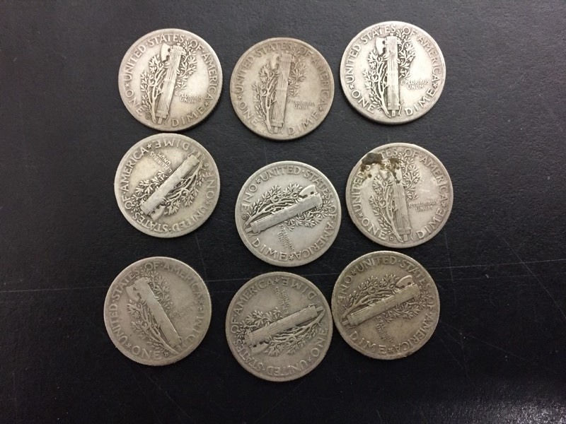 9 -  Mercury Dimes