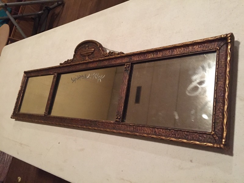 Vintage 3 Panel Mirror