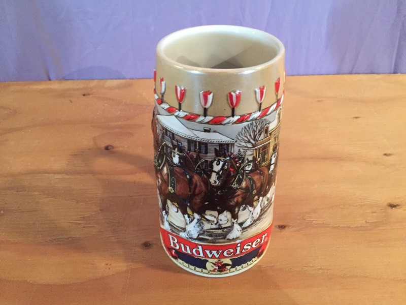 1986 Budweiser Holiday Stein B Series