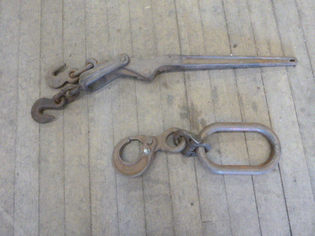 lot 12 image: Chain Binder and Crane Hook