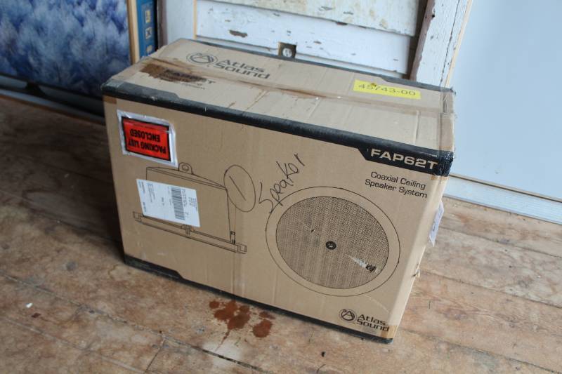 lot 9 image: Atlas Sound Coaxial Ceiling Speaker System