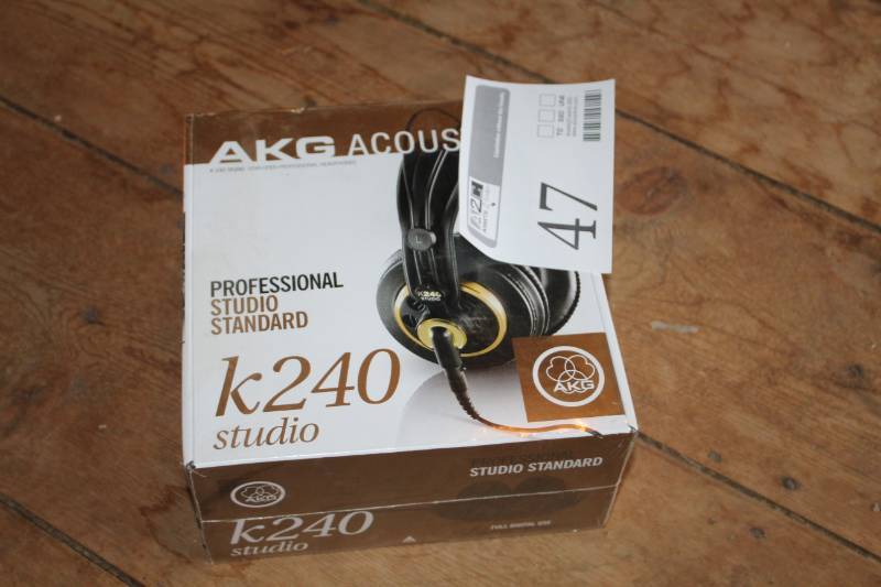 lot 47 image: AKG Acoustic k240 Professional Studio Standard Corded Headphones