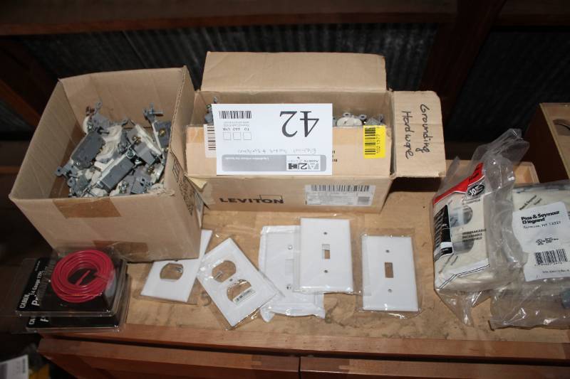 lot 42 image: Electrical Sockets, Switches, Switchplates