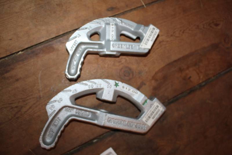 lot 79 image: Ridgid Greenlee Pipe Bender Heads