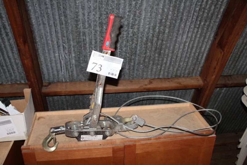 lot 73 image: Steel Cable Winch