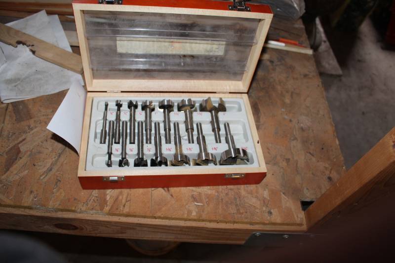 lot 201 image: Porter-Cable Die Drill Set with Wood Case