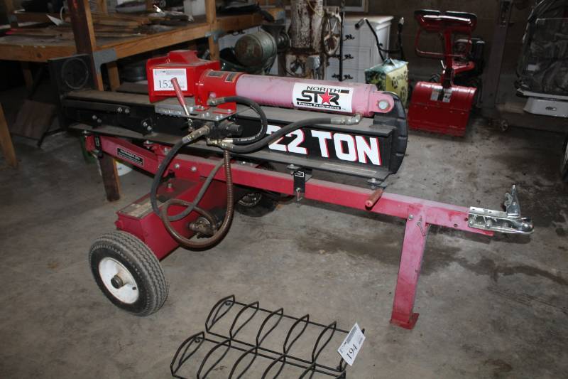 lot 152 image: Northstar 22-Ton Hydraulic Log Splitter Trailer