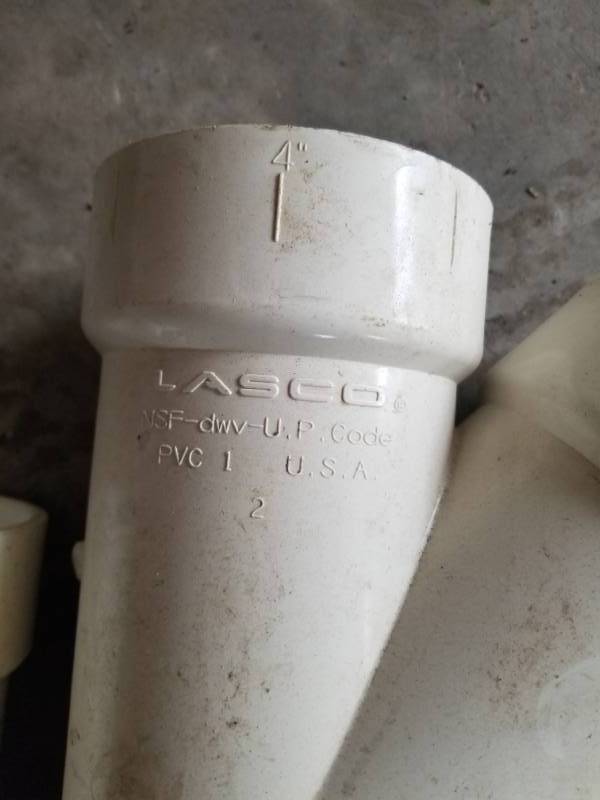 lot 228 image: PVC Pipe Fittings, Y-Fittings, Elbows