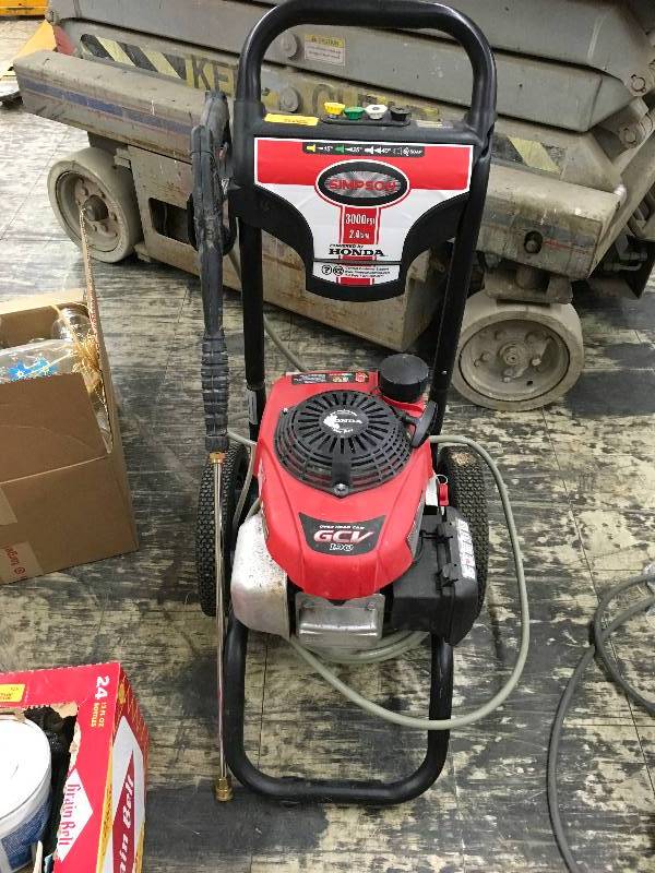 lot 521 image: Honda 3000 PSI Pressure Washer