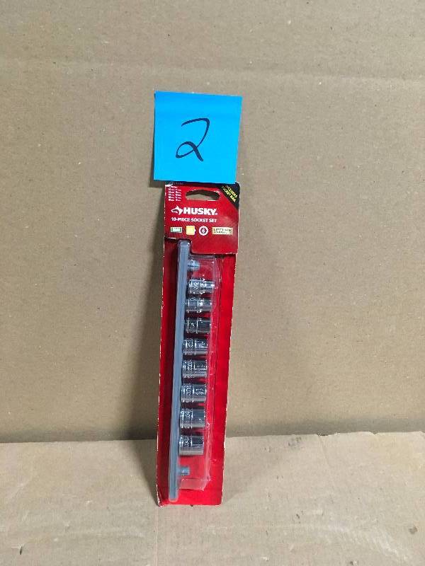 lot 2 image: Husky 38 in. Drive Standard Metric Socket Set (10-Piece) MISSING 1 PC