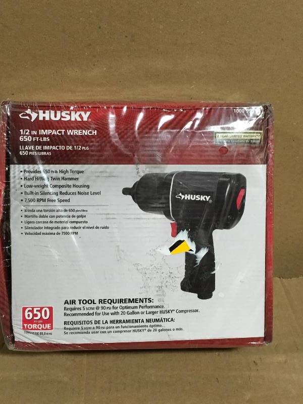 lot 4 image: Husky 12 Impact Wrench H4430 not used