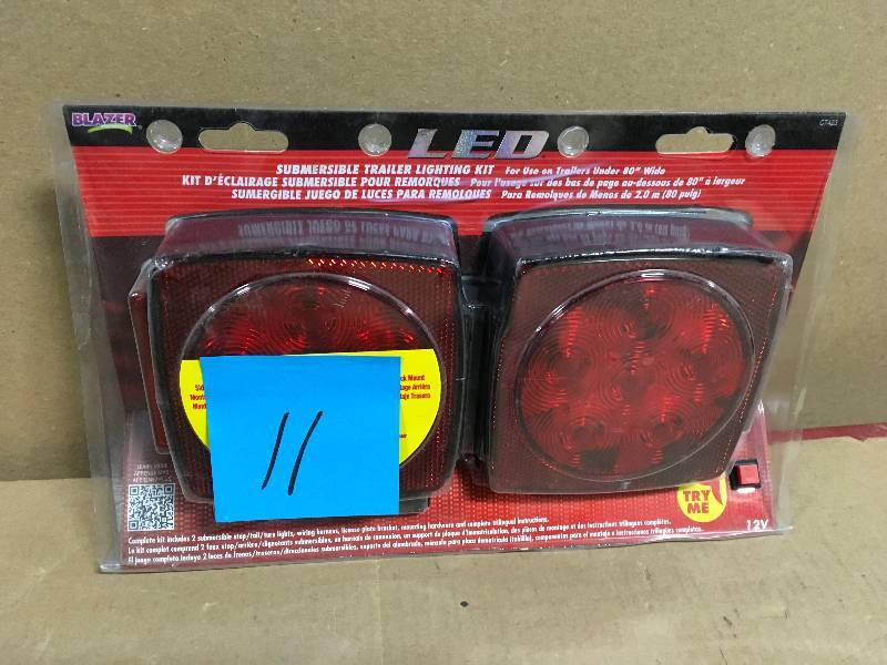 lot 11 image: Blazer LED Submersible Trailer Lamp Kit for Under 80 in. Applications  in good condition