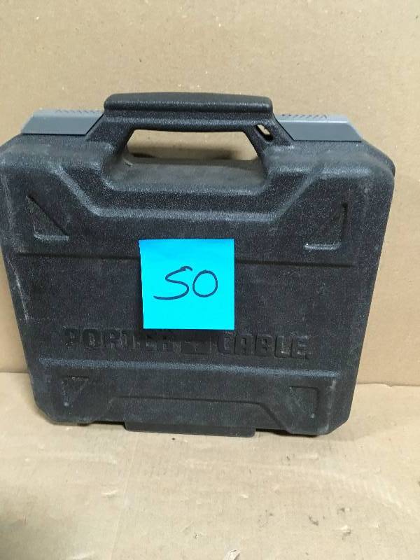 lot 50 image: Porter-Cable Pneumatic 18-Gauge 1-12 in. Narrow Crown Stapler Kit  in good condition