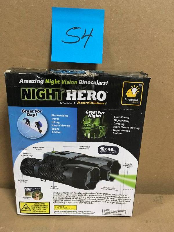 lot 54 image: Night Vision 10x Binoculars  in good condition