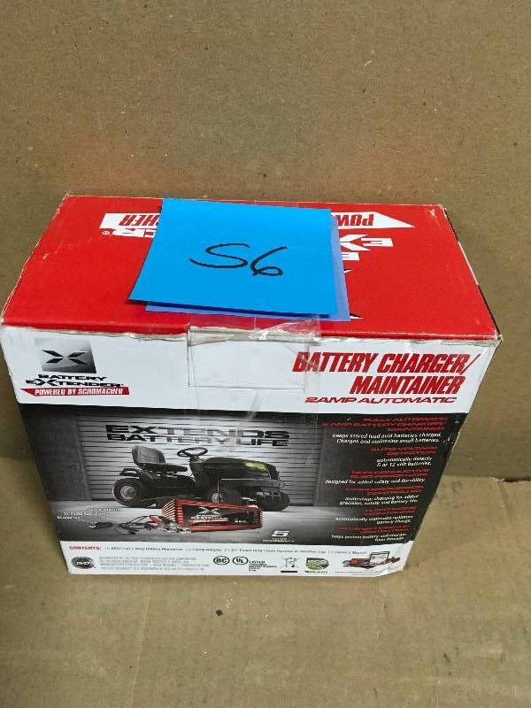 lot 56 image: Schumacher 6-Volt or 12-Volt, 2 Amp Automotive Battery Charger  in good condition