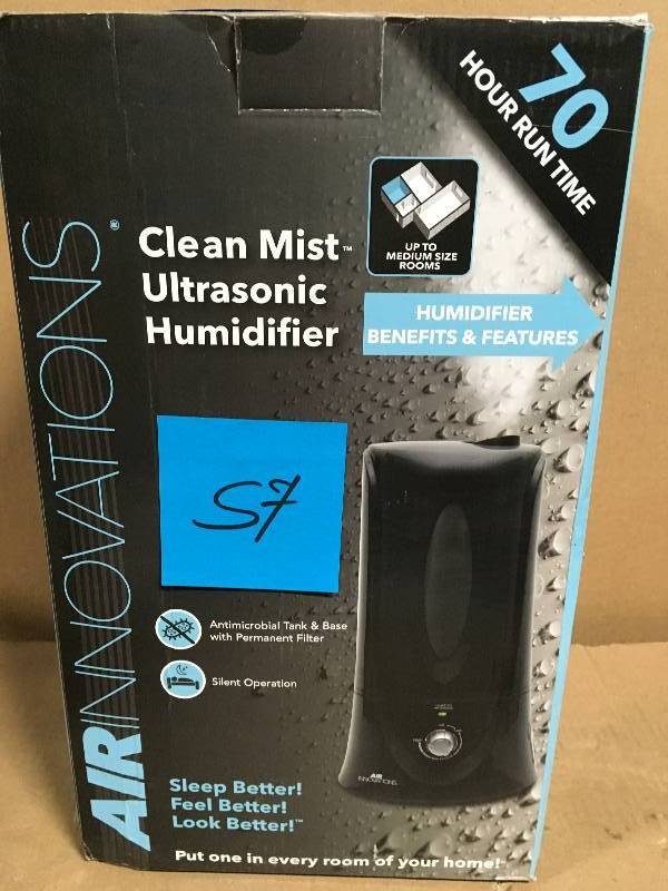 lot 57 image: Air Innovations 1.1 Gal. Cool Mist Humidifier for Medium Rooms Up To 400 sq. ft.  in good condition
