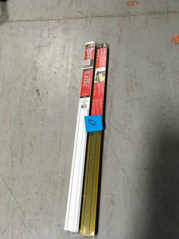 lot 67 image: M-D Building Products 1-34 in. x 36 in. U-Shaped Door Bottom with Drip Cap QTY 2  in good condition