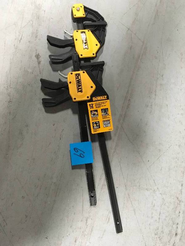 lot 69 image: DEWALT 12 Inch X-LARGE TRIGGER CLAMP  in good condition