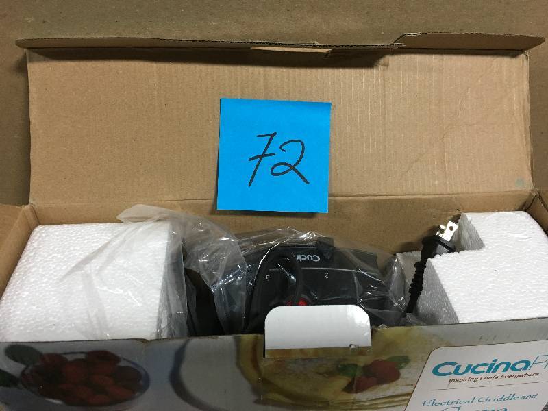 lot 72 image: CucinaPro Griddle and Crepe Maker  in good condition