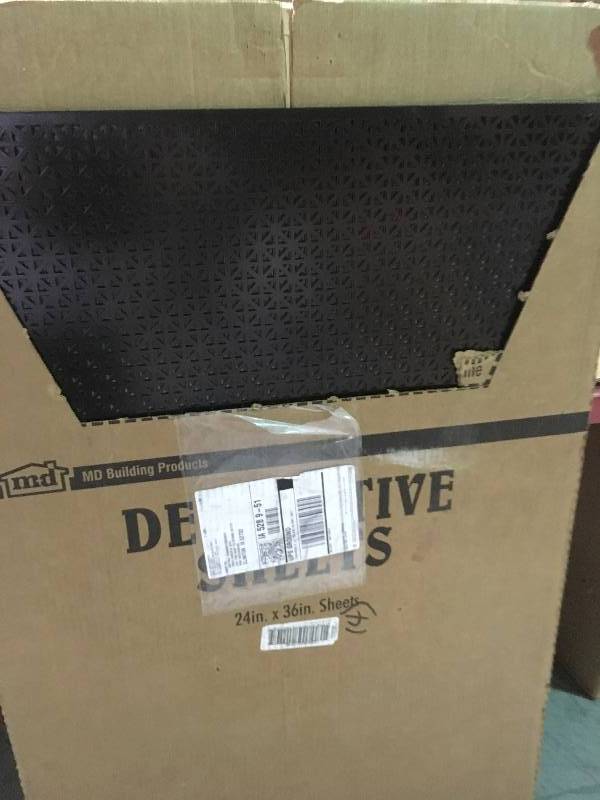 lot 16 image: M-D Building Products 24 in. x 36 in. Union Jack Aluminum in Black not sued