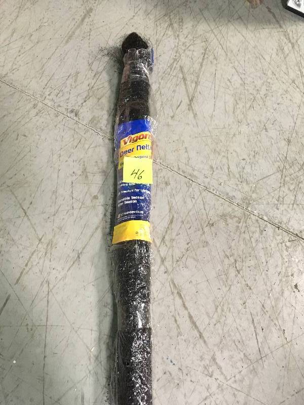 lot 46 image: Black Polypropylene Deer Block Netting 7 ft x 100 ft UV Treated Garden Fencing in good condition