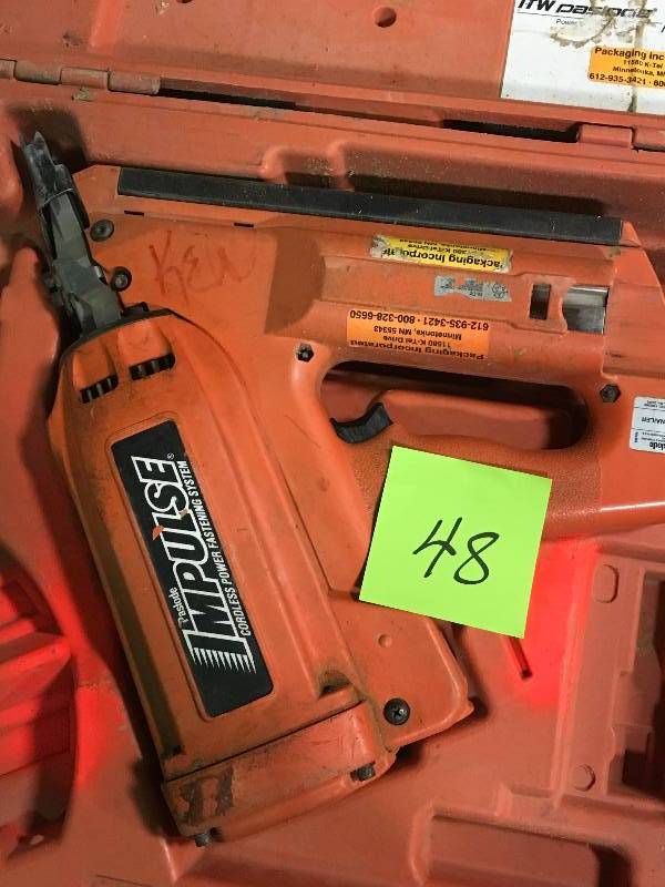 lot 48 image: PASLODE IMPULSE NAILER USED in good condition