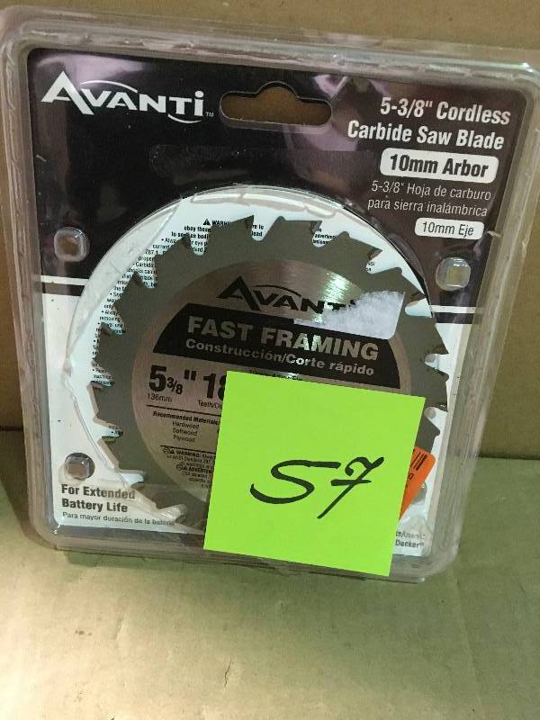lot 57 image: Avanti Carbise Saw Blade 5 38 in good condition