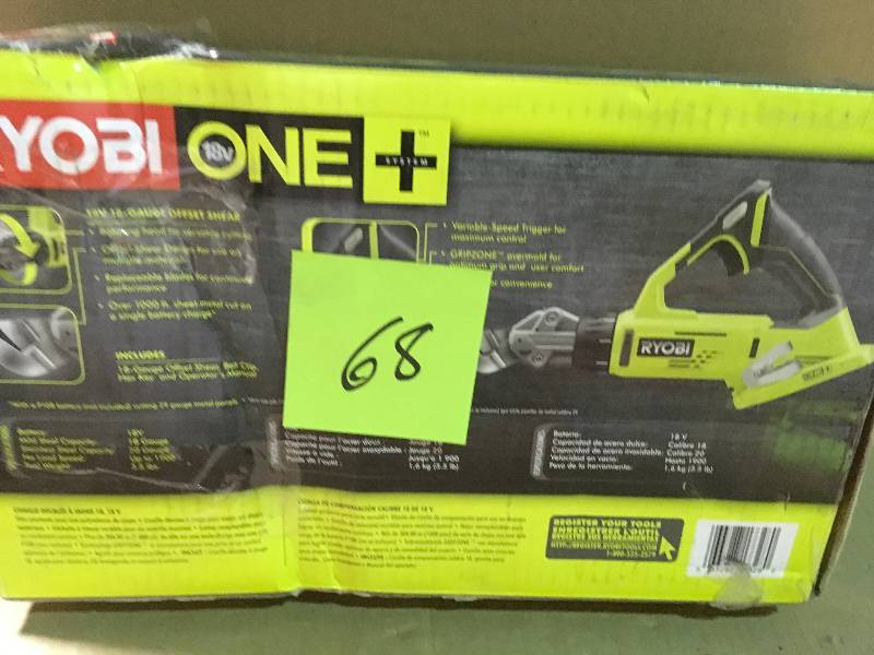 lot 68 image: RYOBI 18-Volt ONE Shears in good condition