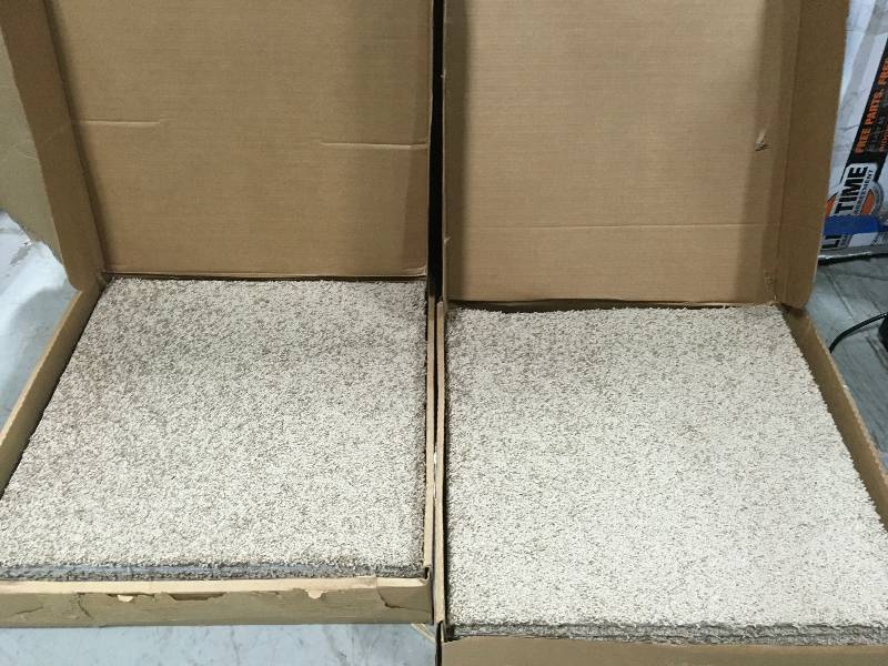 lot 96 image: Simply Seamless Thrive Good Earth Twist 24 in. x 24 in. Residential Carpet Tile (10 TilesCase) QTY 2 not used