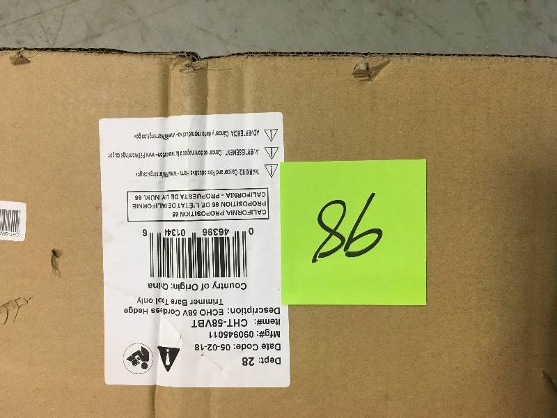 lot 98 image: ECHO 24 in. 58-Volt Lithium-Ion Brushless Cordless Hedge Trimmer - Battery and Charger Not Included in good condition