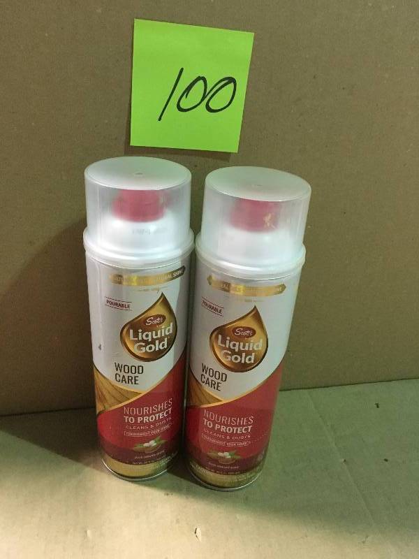 lot 100 image: Scotts Liquid Gold Wood Care Pourable Surface Care Protection 20 Oz QTY 2 in good condition