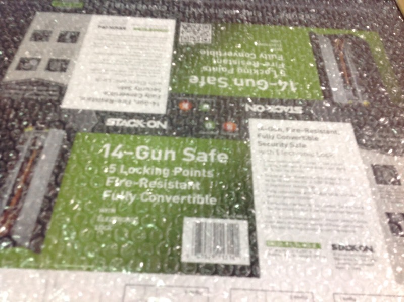lot 102 image: Stack-On 14-Gun Safe Electronic Lock in Matte Black in good conditions