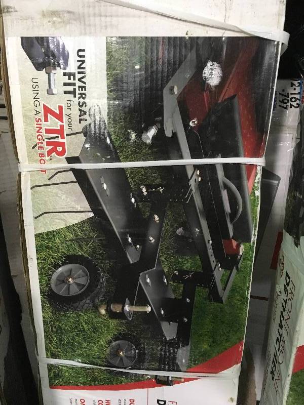 lot 14 image: Brinly-Hardy 48 in. Front Mount Dethatcher for ZTR Mowers not used