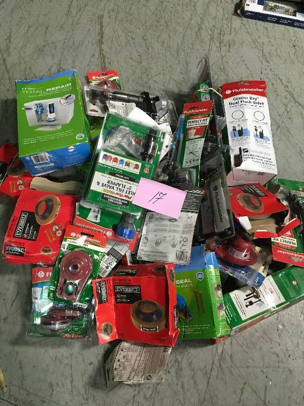 lot 17 image: Large lot of Misc Toilet part and accessories