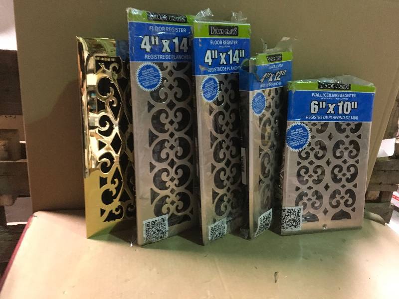 lot 35 image: MIX LOT ASS SIZES DECOR CRATES QTY 5  in good condition