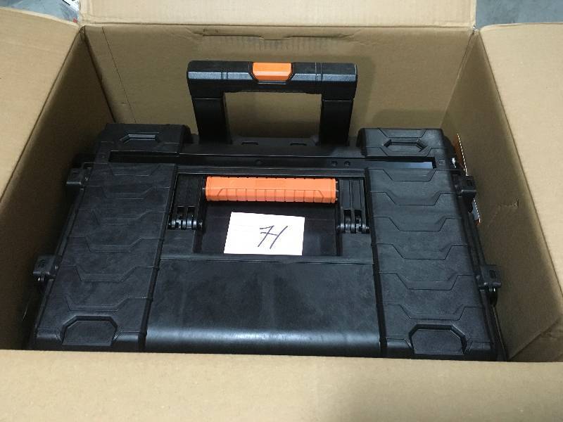 lot 71 image: RIDGID 22 in. Pro Gear Cart Tool Box in Black in good condition