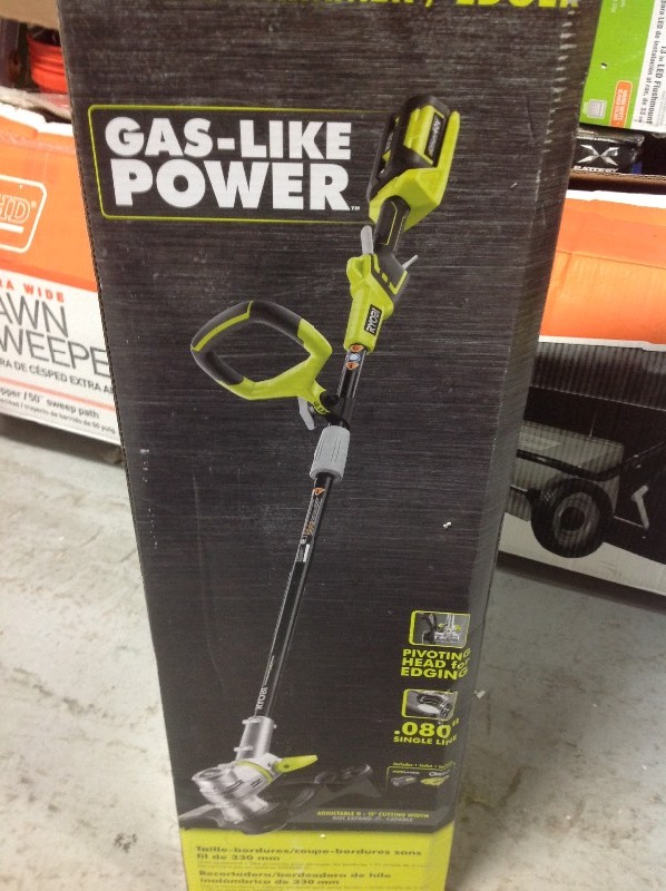 lot 108 image: Ryobi 40V Lithium 13 String TrimmerEdger in good condition