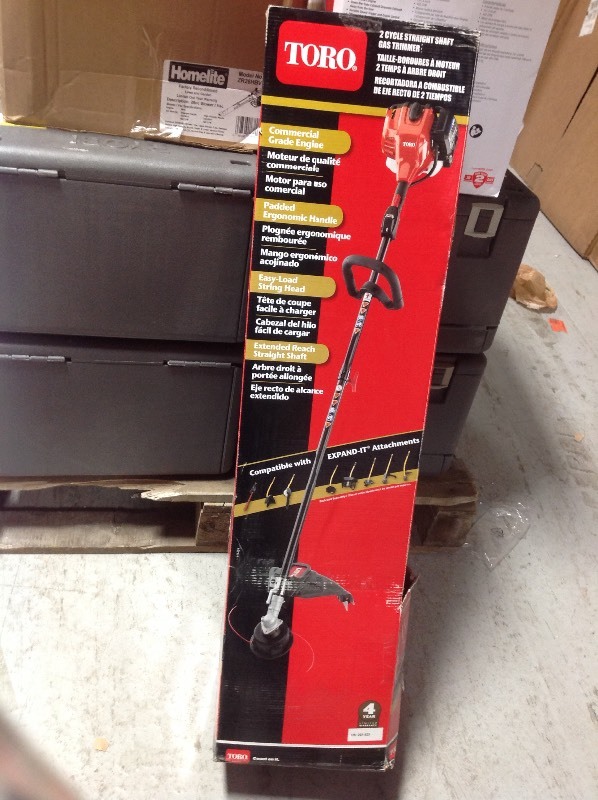 lot 114 image: Toro 2 Cycle Straight Shaft Gas Trimmer in good condition