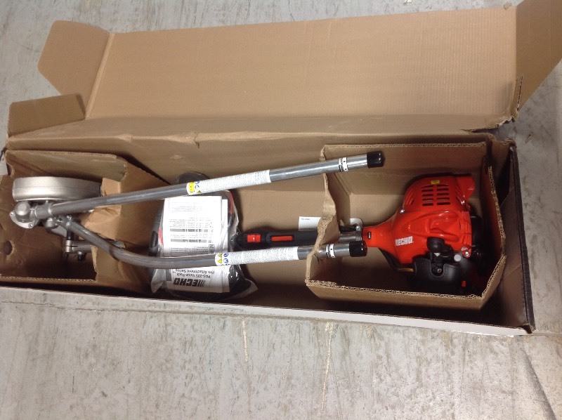 lot 105 image: Echo 21.2cc Pro Attachment Series Gas Powerhead w String Trimmer & Edger Attachments in good conditions