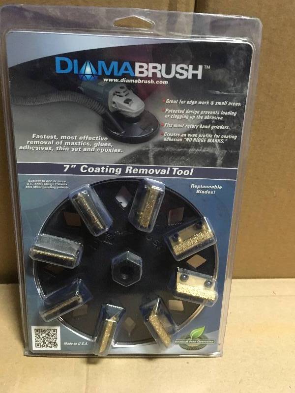 lot 22B image: DiamaBrush Concrete Abrasive Removal Hand Tool  7