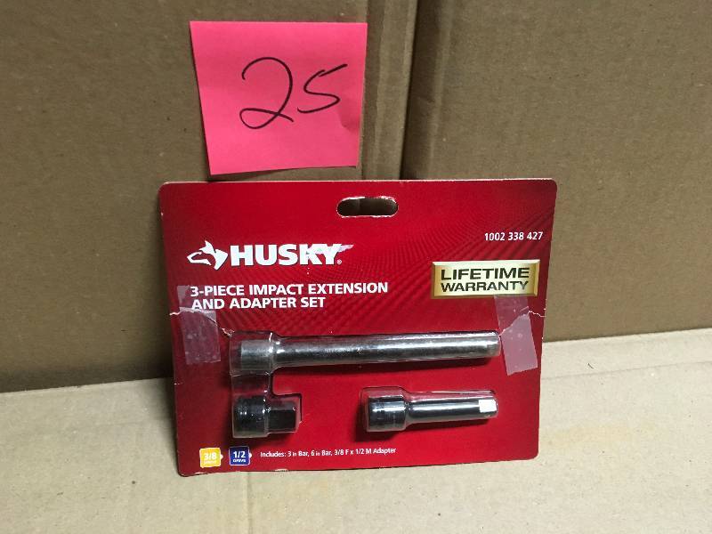 lot 25 image: Husky Impact Extension and adapter set in good condition