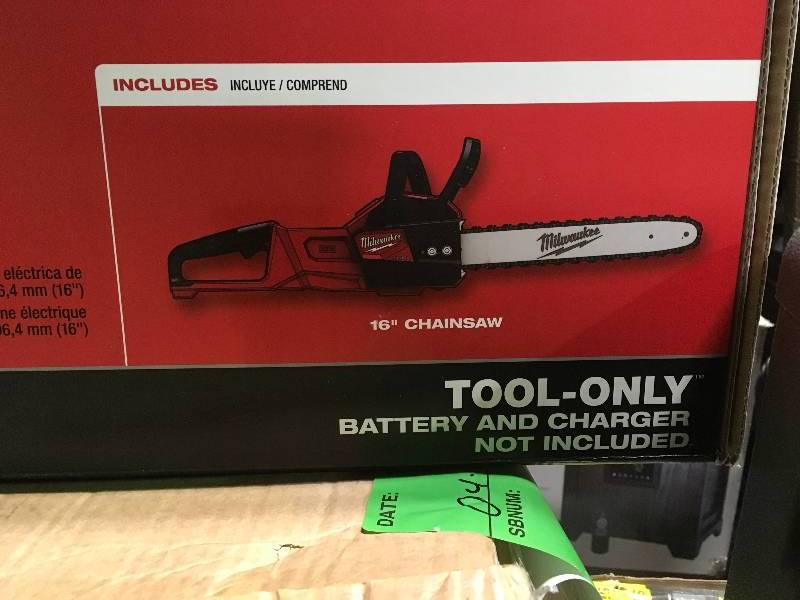 lot 42 image: Milwaukee 2727-20 M18 FUEL 16 Chainsaw (Tool Only)  in good working condition
