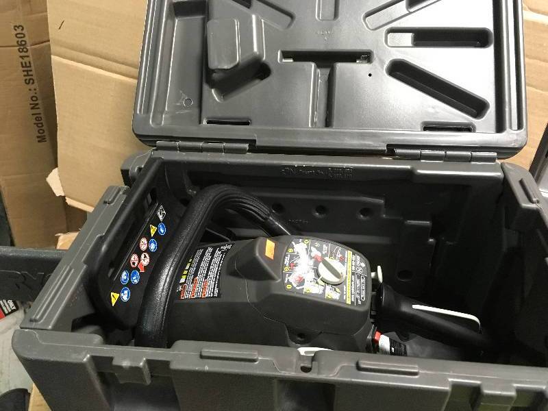 lot 44 image: RYOBI 18 in. 38cc 2-Cycle Gas Chainsaw with Heavy Duty Case  in good working condition