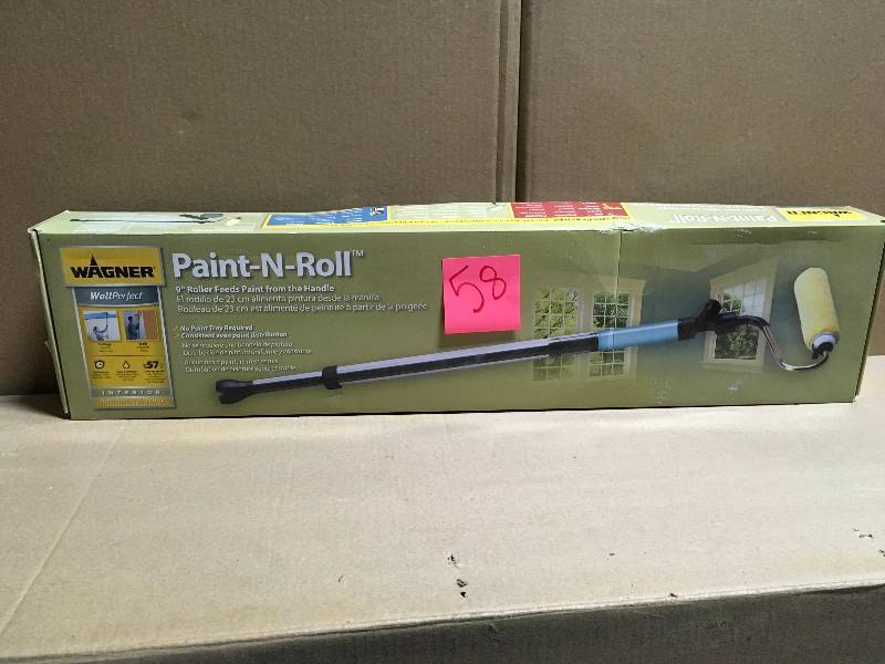 lot 58 image: Wagner Paint-N-Roll Plus All-in-One Roller & Paint Container in good condition