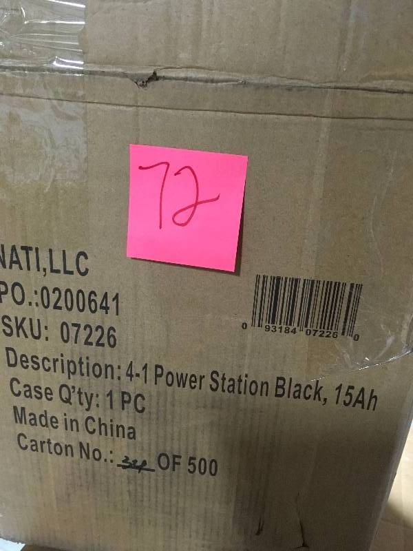 lot 72 image: SPEEDWAY Emergency Car Jump Starter and Compressor with Rechargeable Battery in good condition