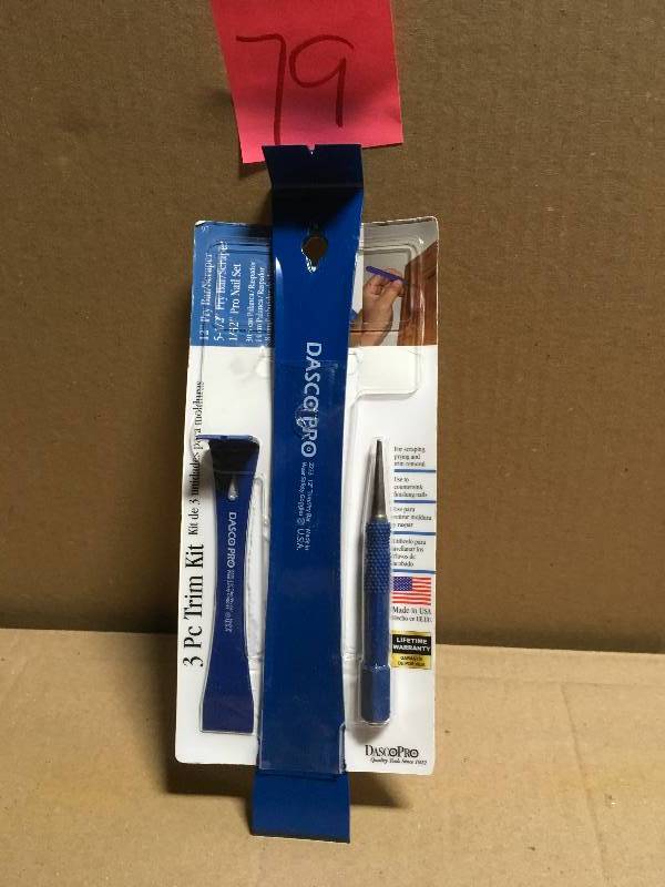 lot 79 image: Dasco Pro 3-Piece Trim Kit in good condition