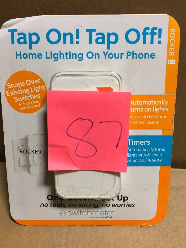 lot 87 image: Switchmate Light Switch Rocker, White in good condition
