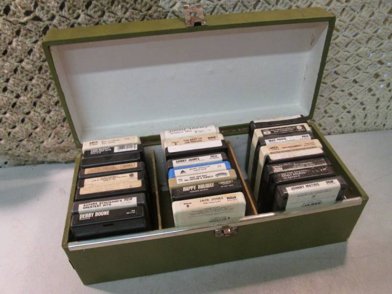 lot 52 image: Case of 8-Track Tapes  F-0...